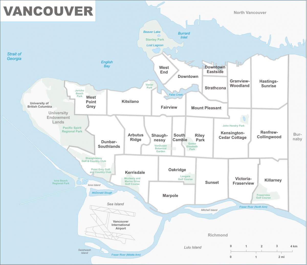 Карта нерухомасці Ванкувера 