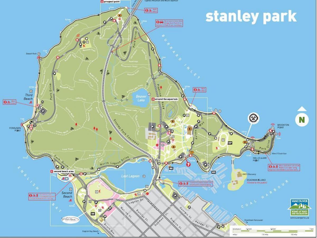 Стэнлі парк. да н. э. карта