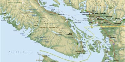 Карта раёна Ванкуверы