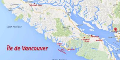 Карта выспы Ванкувер золата прэтэндаваць 