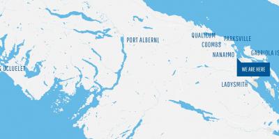 Карта Кумбса востраве Ванкувер 