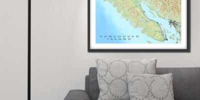 Карта выспы Ванкувер сцены