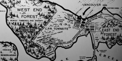 Карта старога Ванкувер